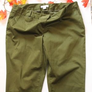 Petite Green Capri Pants